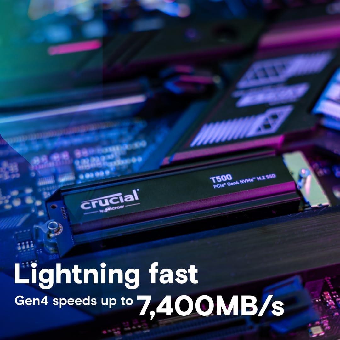 Crucial T500 1TB Heatsink | Internal M.2 PCIe SSD | Price in Pakistan