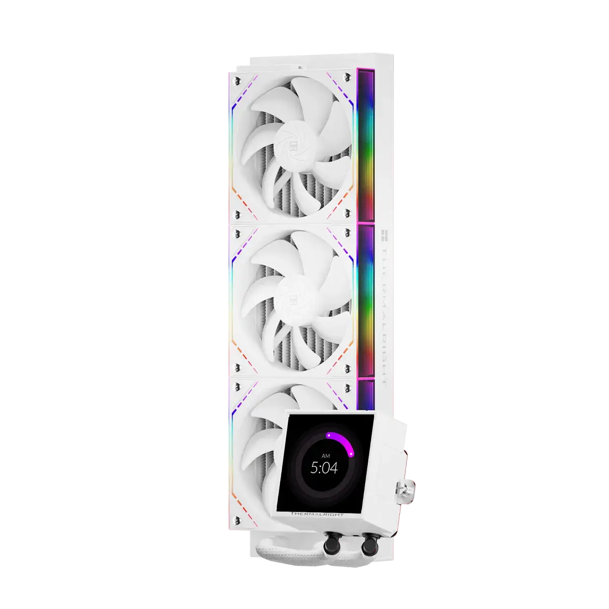 Thermalright Peerless Vision 240 ARGB White AIO 240mm CPU Liquid Cooler - 3.95" LCD Square Screen, Wireless Splicing Fans