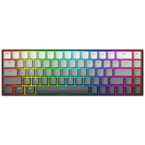 E-Yooso HZ68 Rapid Trigger Mechanical Keyboard with Hall Effect, Magnetic Switch, RGB Backlit, PBT Keycaps 68 Key Layout 8k Hz Polling Rate, Gradient Grey