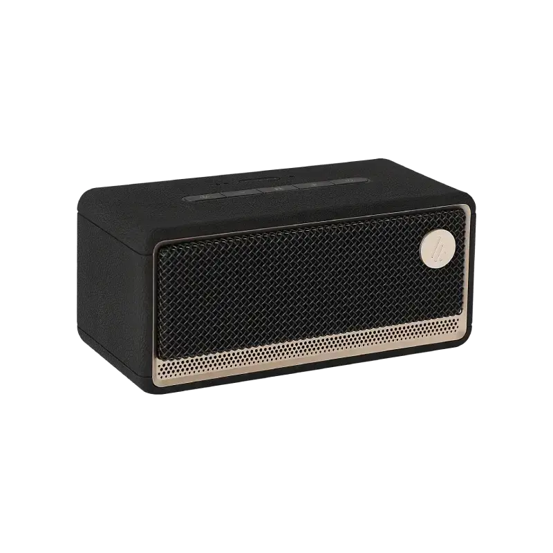 Edifier ES60 Bluetooth Speaker, Portable with Stereo Pairing, IP66 Dustproof & Waterproof 9H Playtime BT5.4 34W RMS Dual Device Connection Ambient Light for Home Party Outdoor Beach – Black