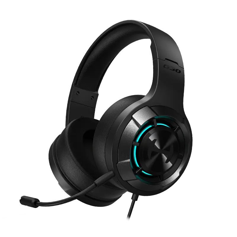 Edifier G30 II – USB Wired Gaming Headset with 7.1 Virtual Surround Sound, RGB LED Lighting, Noise Cancelling Mic, Over-Ear Memory Foam, PC/PS4/PS5 Compatible (Black)