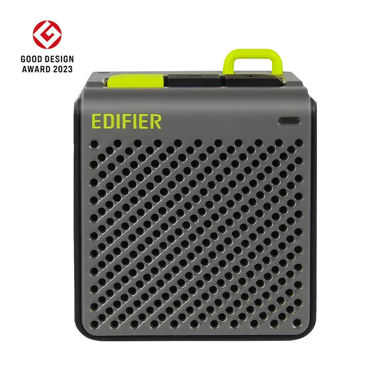 Edifier MP85 – Portable Bluetooth Speaker with Wireless Stereo Pairing, IPX7 Waterproof, 12H Battery, Outdoor/Shower/Travel (Grey)