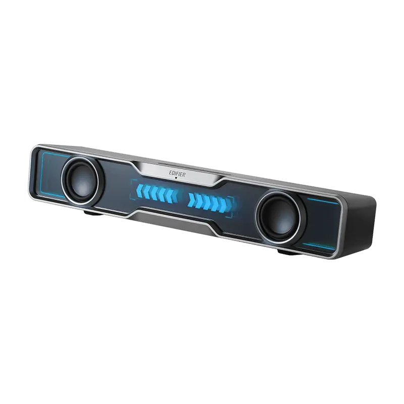 Edifier QS30 Multimedia Soundbar, Dynamic Lighting, Bluetooth V5.4, Enhanced Bass, Built-in Microphone, Various Sound Effects, Speakers with USB for Desktop PC Laptop Tablet (Black)
