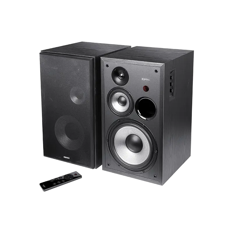Edifier R2850DB Powered Bluetooth Bookshelf Speakers, Active Near-Field Studio Monitors, 150W RMS 3-Way Sound Monitor Speaker with Subwoofer Line Out, Black (Pair)