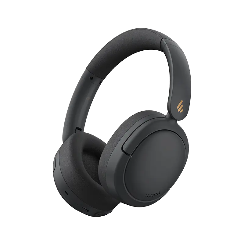 Edifier W800BT Pro Hybrid Active Noise Cancelling Headphones - Hi-Res Audio - AI Call Noise Cancellation - 45H Playtime - Fast Charging - Foldable - Wireless Over-Ear Bluetooth 5.4 Headphones - Black