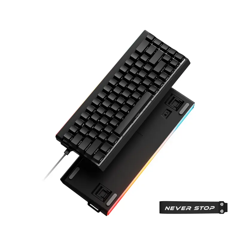 Eweadn DK68 RGB Wireless Tri-Mode Mechanical Gaming Keyboard - Black