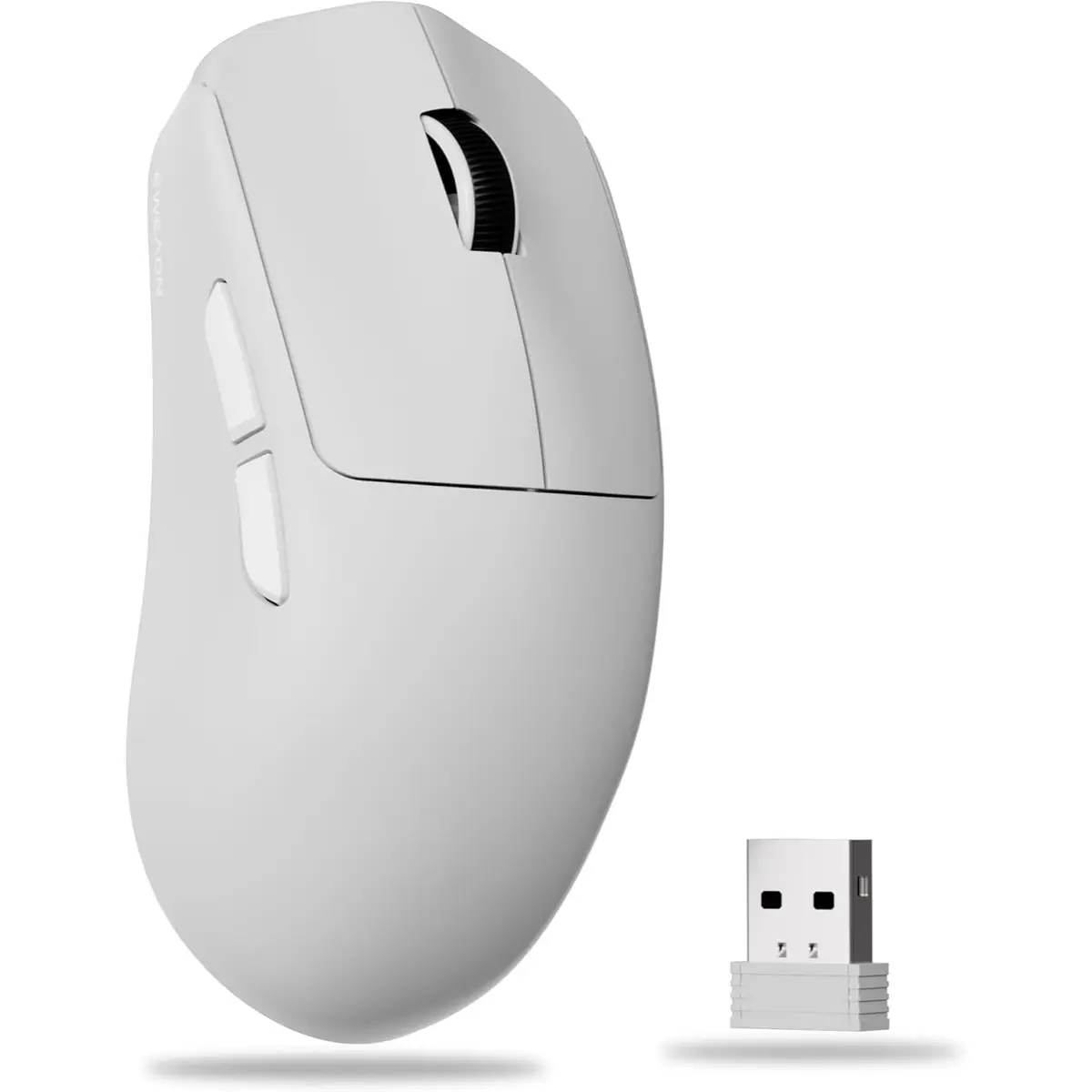 Eweadn X23 Pro Wireless Gaming Mouse, 2.4G/BT5.0/USB-C Esports Gaming Mouse, 800mAh Rechargeable Lightweight Mouse Gaming, 12000 DPI Wireless Mouse with 6 Programmable Buttons,for Laptop/PC/Mac, White