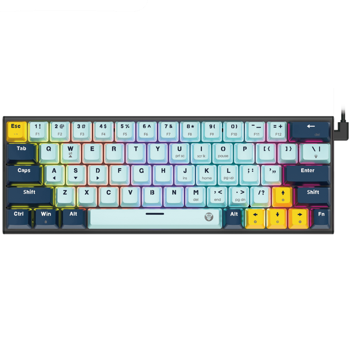 Fantech Atom 63 Mizu Edition RGB Mechanical Gaming Keyboard - Sky Blue (Taro Switches)