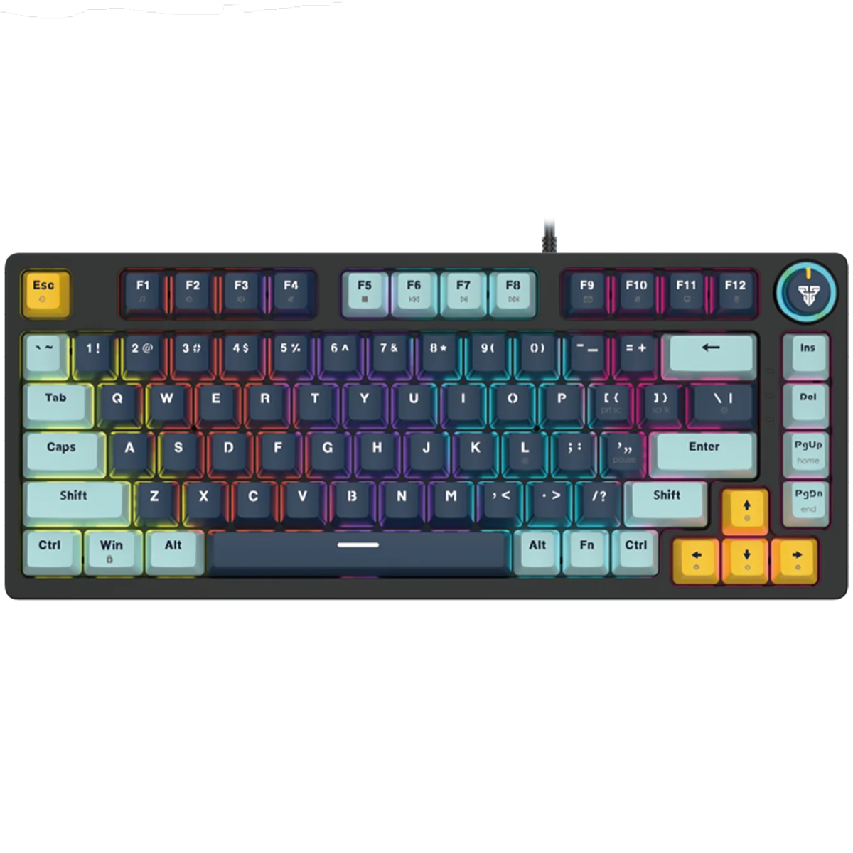 Fantech Mizu Edition Atom 81 MK875V2 RGB Mechanical Gaming Keyboard - Navy Blue (Taro Switches)