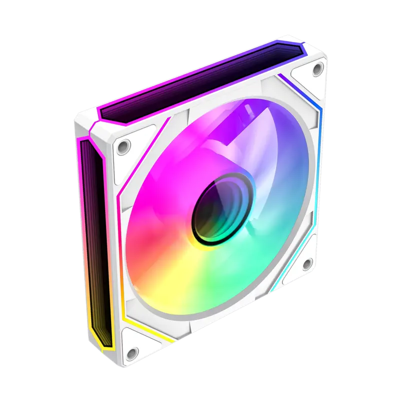 GameMax FN12A-S8I-RW Reverse 120mm White Frame ARGB Fan