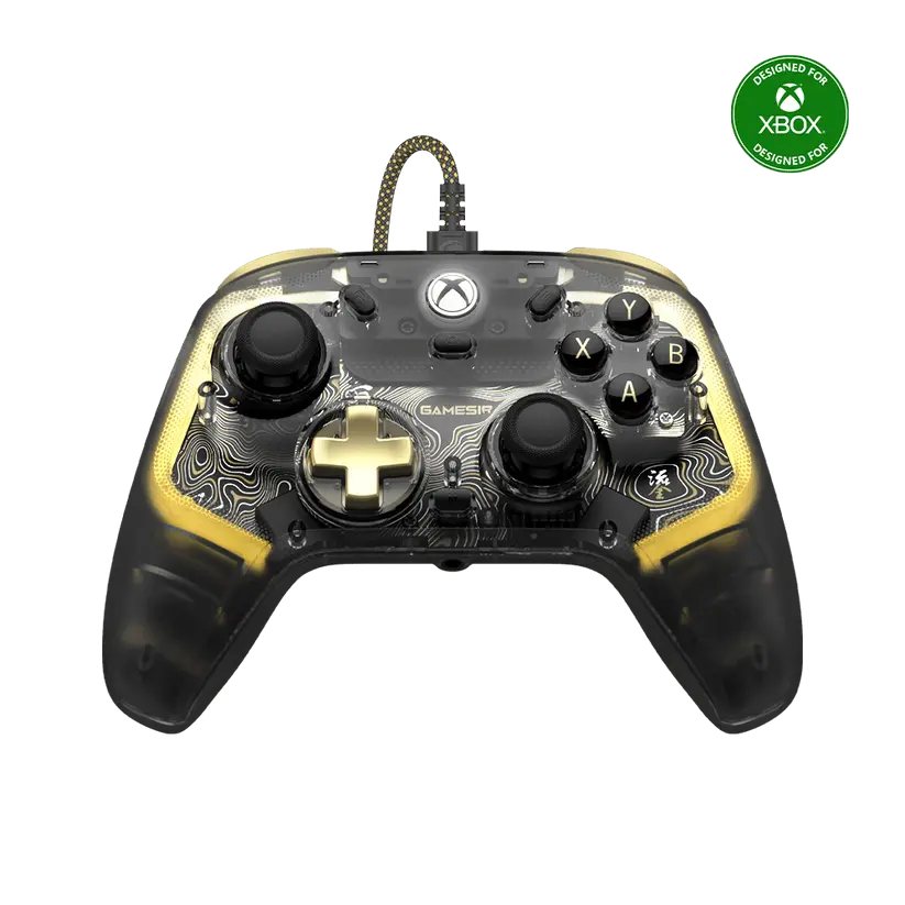 GameSir Kaleid Flux Wired Controller for Xbox Series X|S, Xbox One,Windows 10/11 & Steam, Plug and Play Gaming Gamepad, Transparent Video Game Controller with Hall Effect Joysticks/Hall Trigger