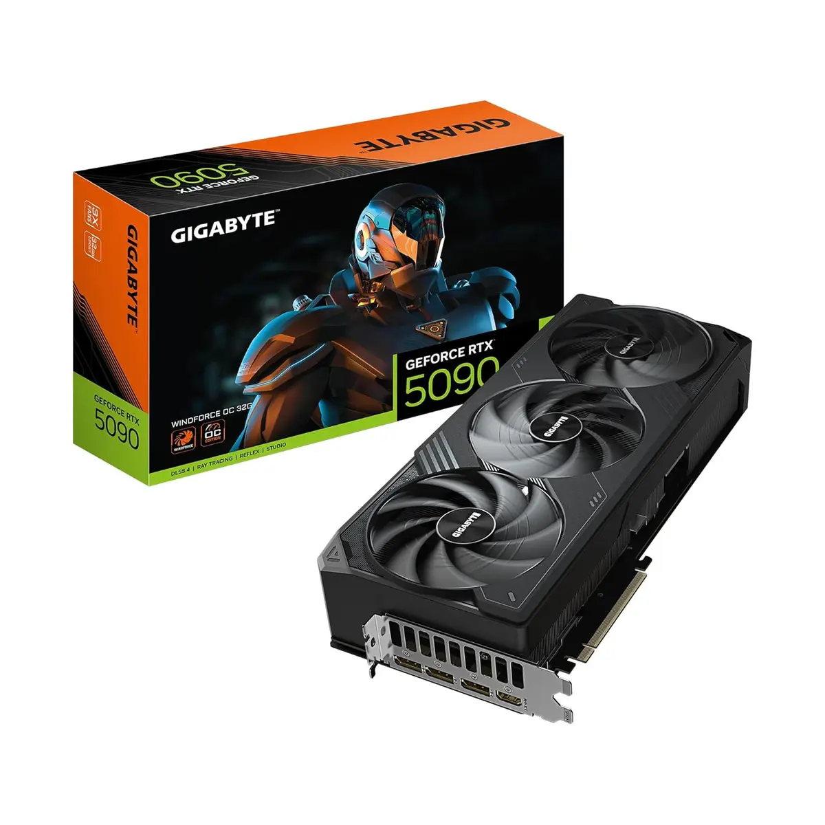 Gigabyte Geforce RTX 5090 Windforce OC 32G Graphics Card, 32GB 512-Bit GDDR7 Video Card