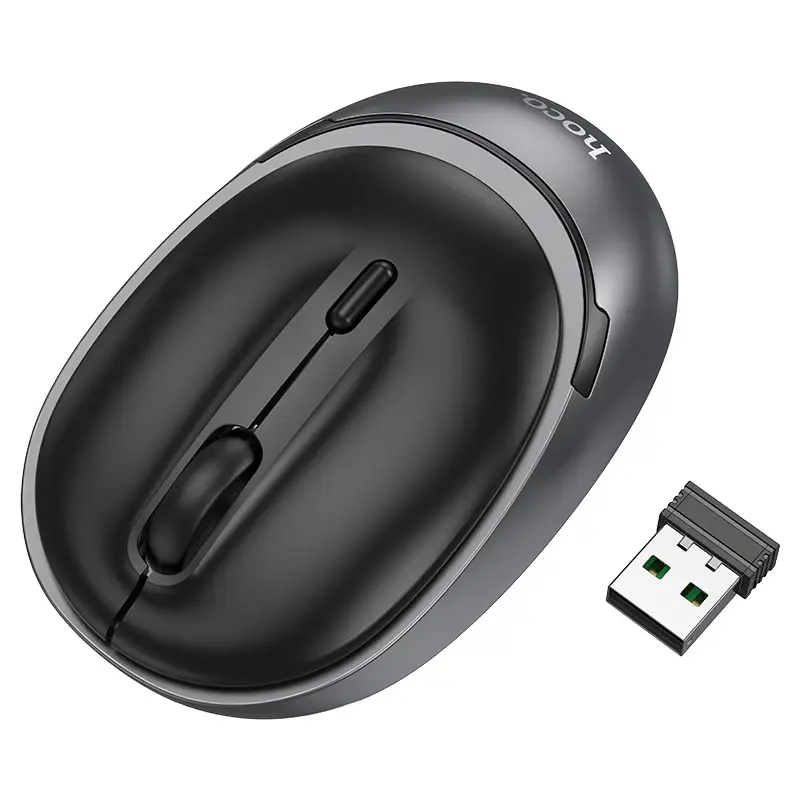 HOCO GM34 – Nuevo Dual-Mode Business Wireless Mouse - Black Metal Gray