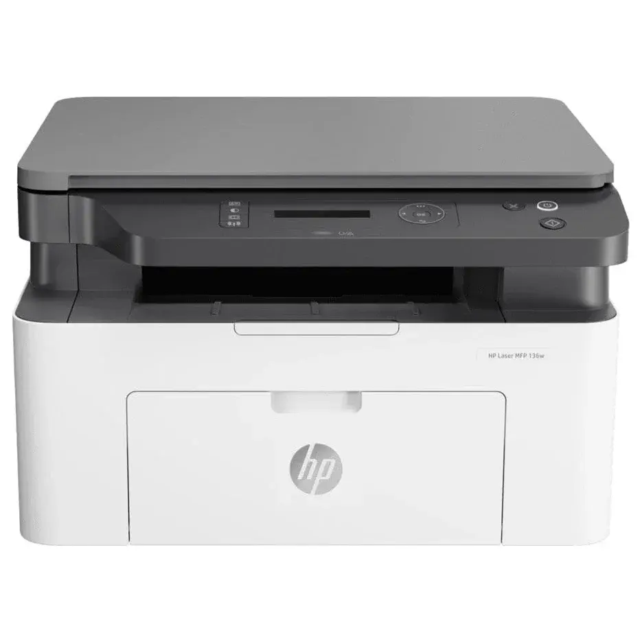 HP LaserJet MFP 136w Laser Printer, Print Copy Scan, Up To 20ppm, Wi-Fi, Black and White
