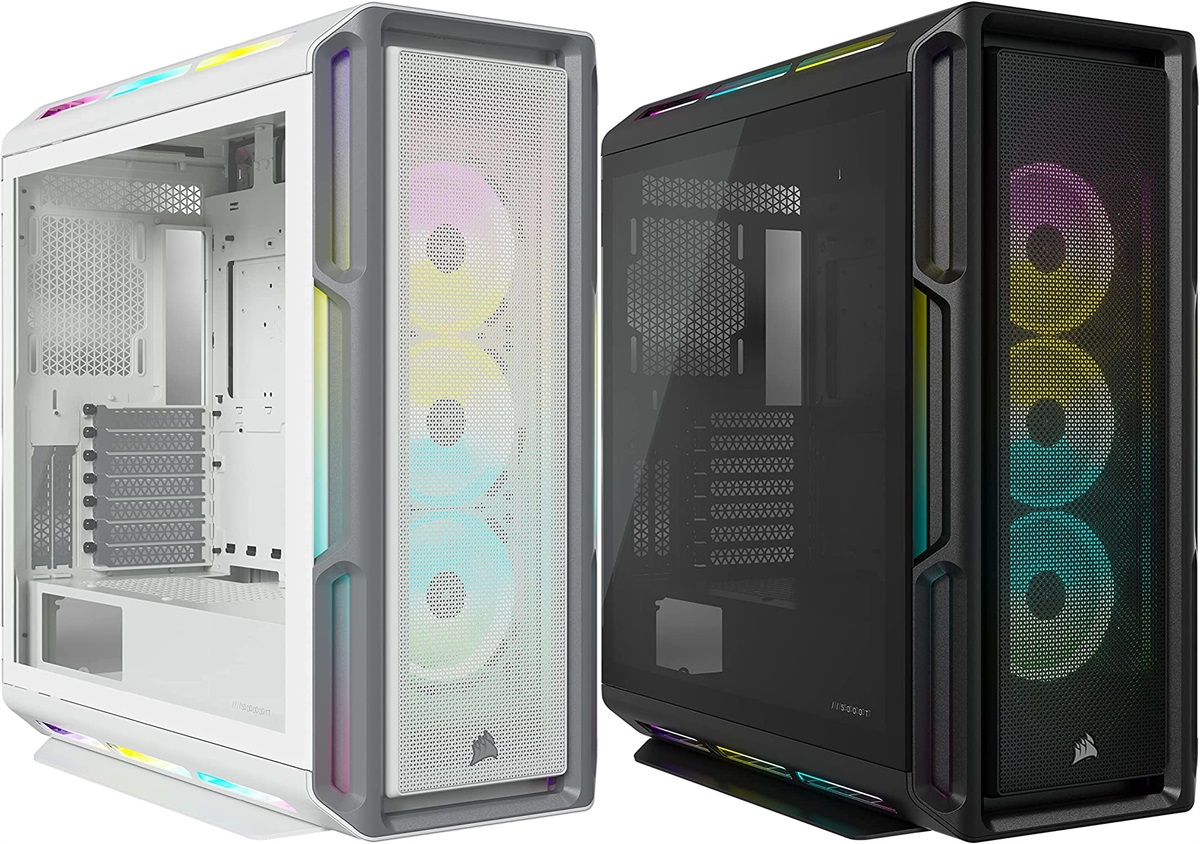 Corsair iCUE 5000T RGB Tempered Glass Mid-Tower ATX PC Case - Black