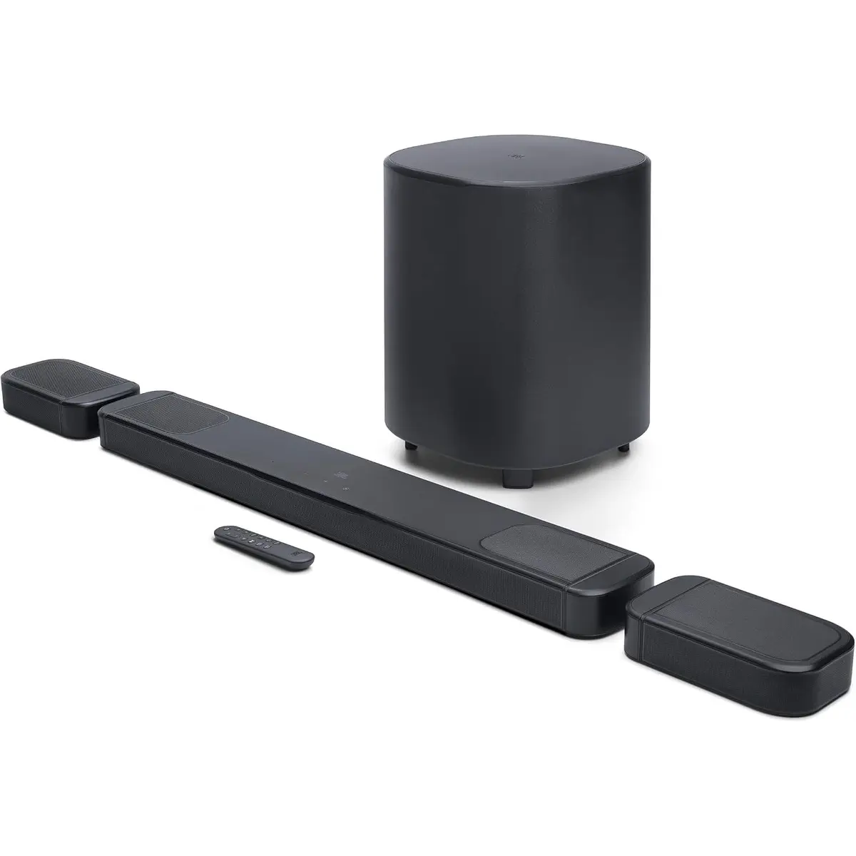 JBL Bar 1000MK2 7.1.4 Channel Soundbar System with Detachable Surround Speakers, MultiBeam 3.0, Dolby Atmos and DTS:X, 480W RMS with 10" Sub & Works with Voice Assistant-Enabled Speakers (Black)