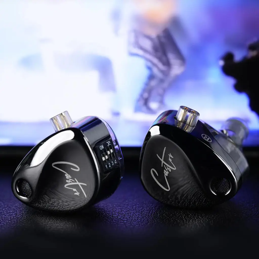 KZ Castor Wired IEM Earphones with Mic – Dual Dynamic Driver, Harman Bass, 4 Tuning Switches 6