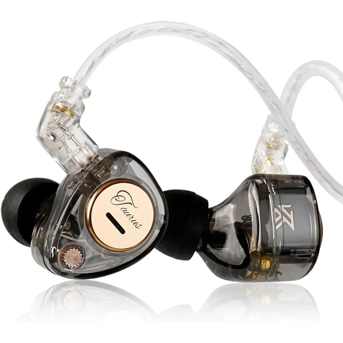 KZ Taurus in Ear Monitor Headphones, Horizontal 2DD Gaming Earbuds Wired IEM in Ear Headphones, Noise Cancelling Ear Buds Sound Localization in-Ears for Singers Musicians Audiophiles (Mix Color)