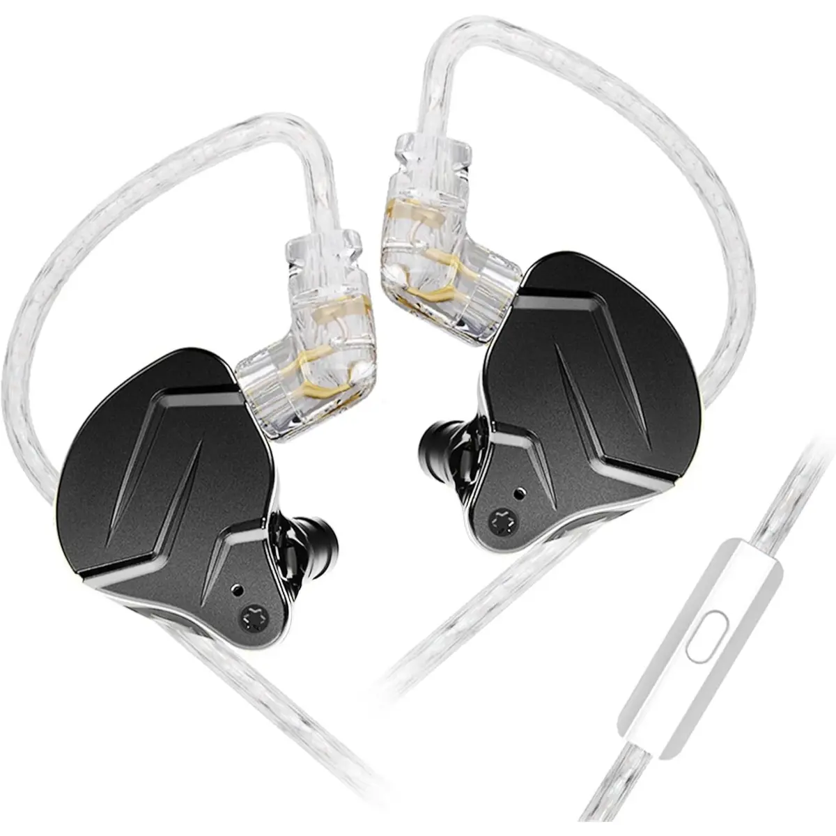 KZ ZSN Pro X Gaming Earbuds In Ear Monitor 3.5mm Headphones, High Fidelity IEMS Earphones, Hybrid Dual Driver Wired Earbuds with 1BA 1DD Detachable Tangle-Free Cable for Computer Tablet (Mix Color, with Mic)