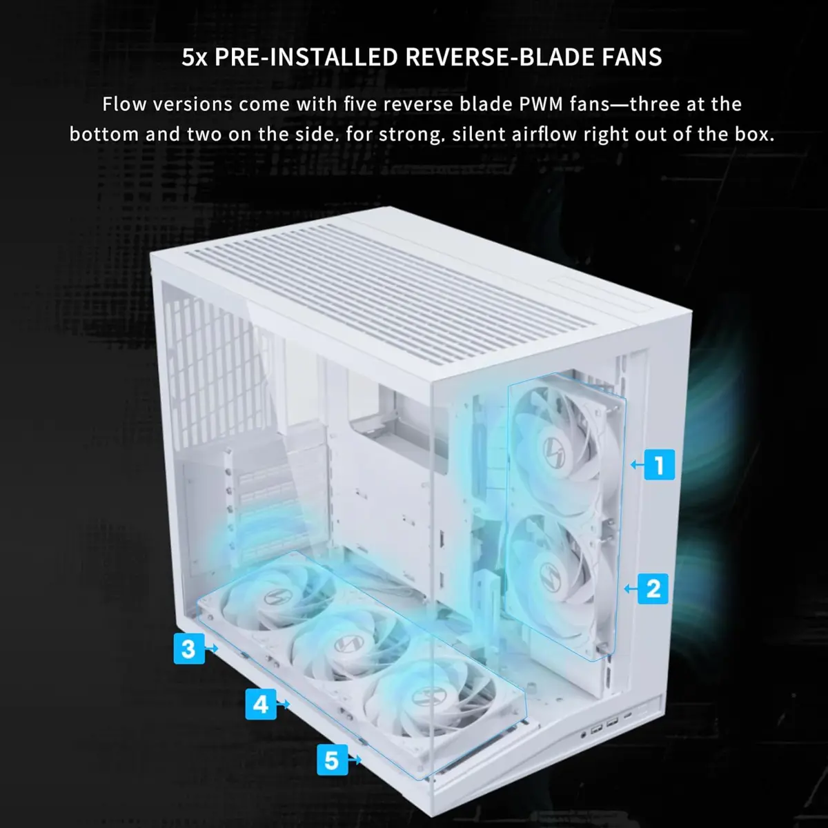 Lian Li O11D Mini V2 Flow (White) | ATX PC Casing | Price in Pakistan