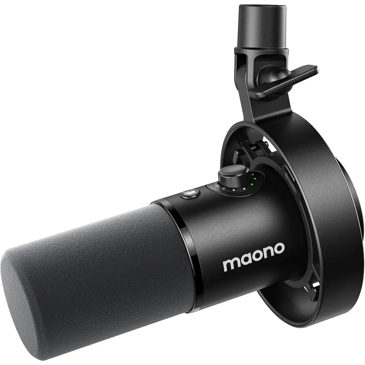 Maono PD300X Dynamic Microphone XLR USB Podcast Recording Mic: for Vocal Recording, Content Creation, Home Studio, Voiceover, with 192kHz/24bit, Noise Reduction, Mic Gain, Monitoring, Mute