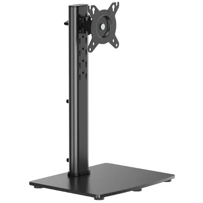 MXG MS-01 Ergonomic Height Adjustable Monitor Stand with Tempered Glass Base & Cable Management (Supports 17-inch to 34-inch Monitors)