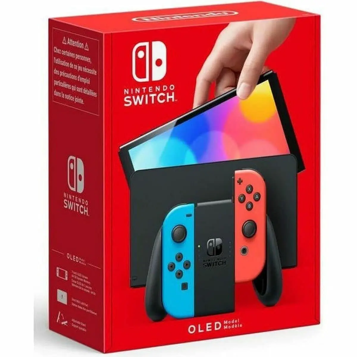 Nintendo Switch OLED Gaming Console - Neon Blue/Neon Red