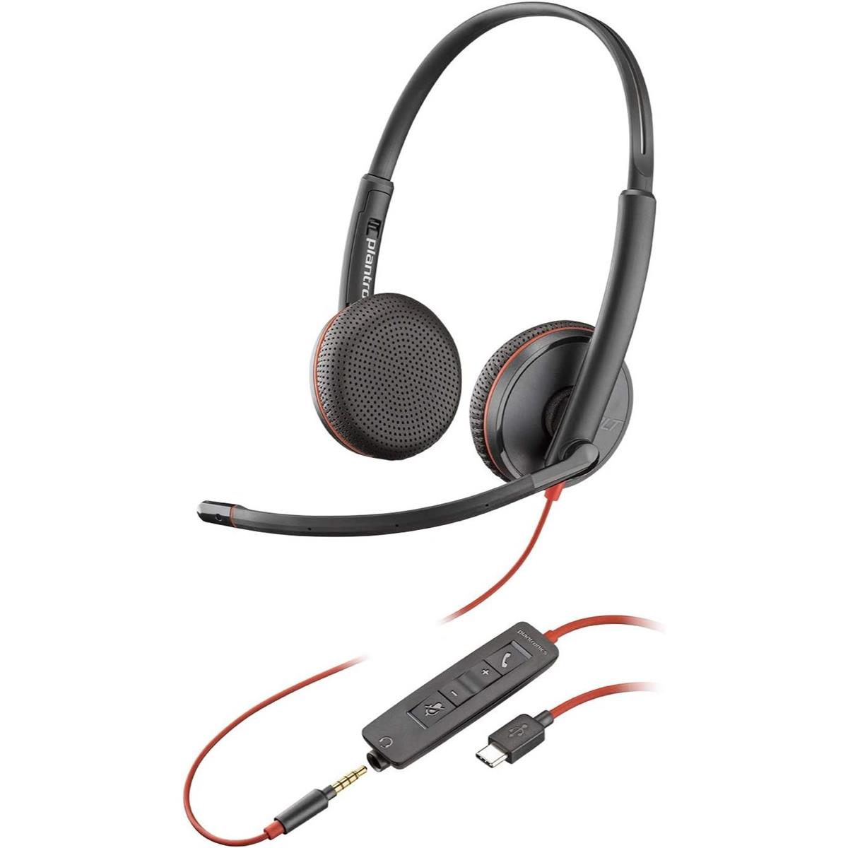 Plantronics Blackwire C3225 Type-C Corded UC Headset