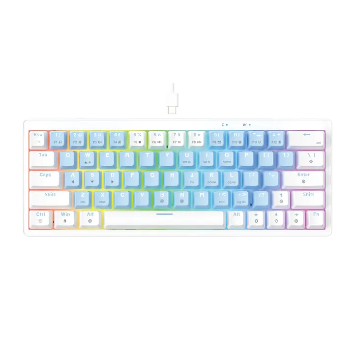Fantech Atom X63 MK611 AME Edition RGB Mechanical Gaming Keyboard - Blue (Taro Switch)