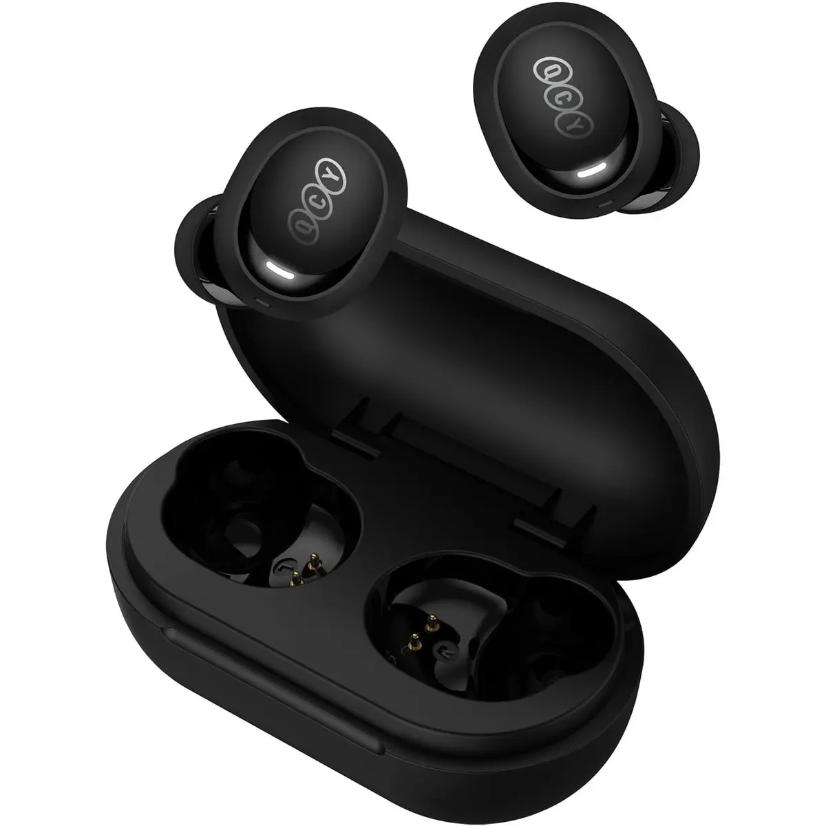 QCY ArcBuds Lite True Wireless Earbuds With 5.3 Bluetooth Connection, 32 Hours Long Battery Life, ENC Technology Offers Crystal-Clear Calling, IPX4 Sweatproof and Waterproof and Touch Controls - Black