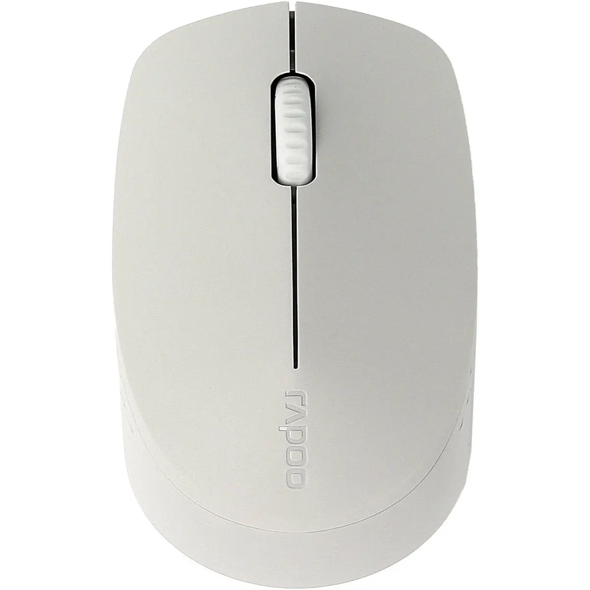 Rapoo M100 Silent Wireless Mouse, Optical Tracking Technology, High Resolution 1300 DPI Sensor, Support Bluetooth Connectivity, (Light Grey)