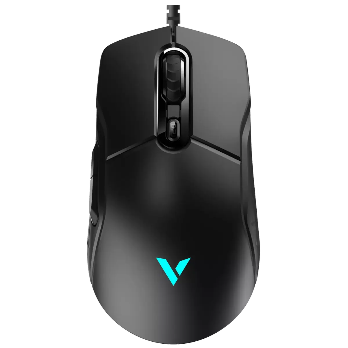 Rapoo VT200 Wired IR Optical Gaming Mouse with Ergonomic Design, 6200 DPI, 8 Programmable Buttons, 1000Hz USB Polling Rate, Onboard Memory - Black