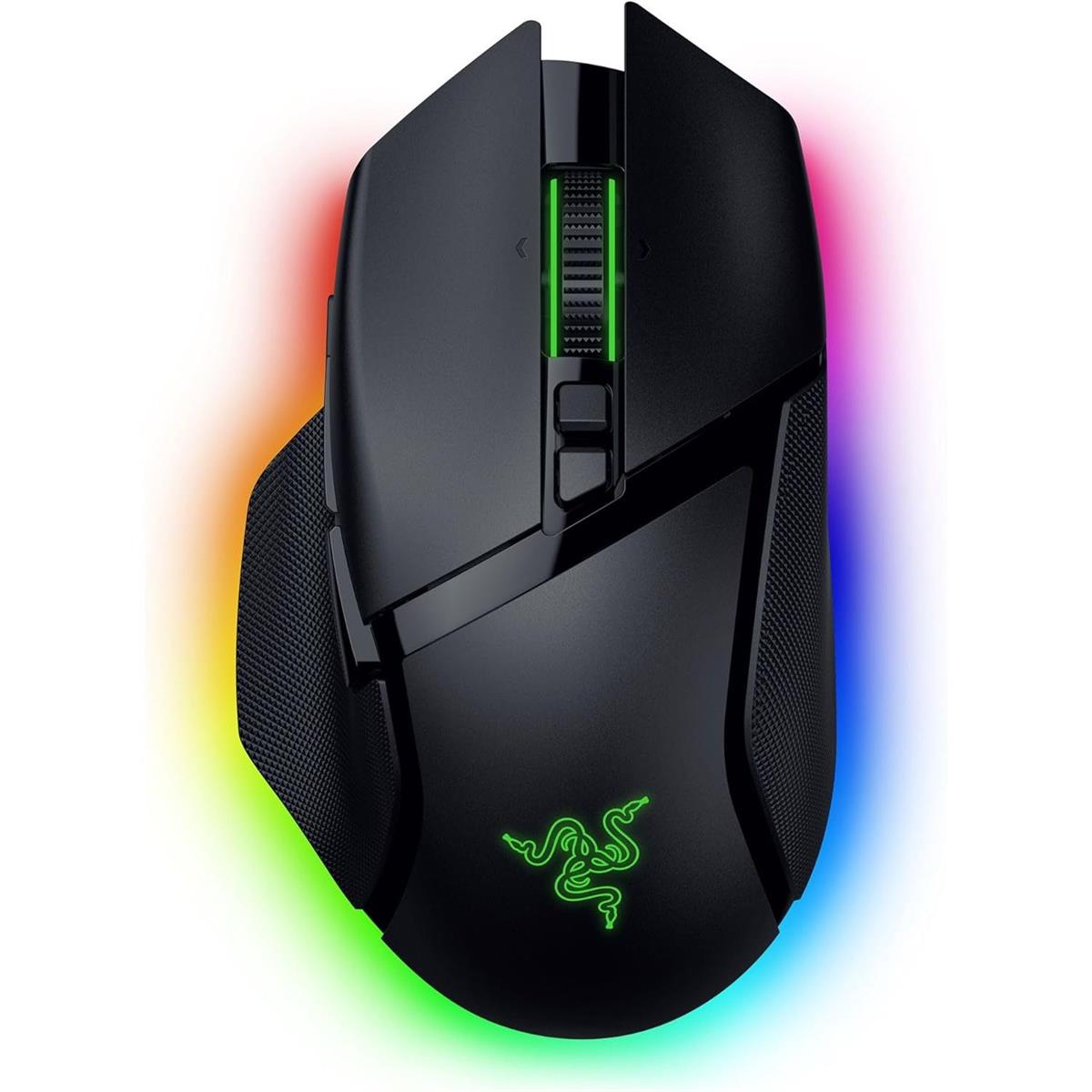 Razer Basilisk V3 Pro 35K Wireless Gaming Mouse: HyperScroll Tilt Wheel, 35K DPI Optical Sensor Gen 2-13 Customizable Controls, Chroma RGB, Optical Switches Gen 3, Up to 140 Hr Battery - Black