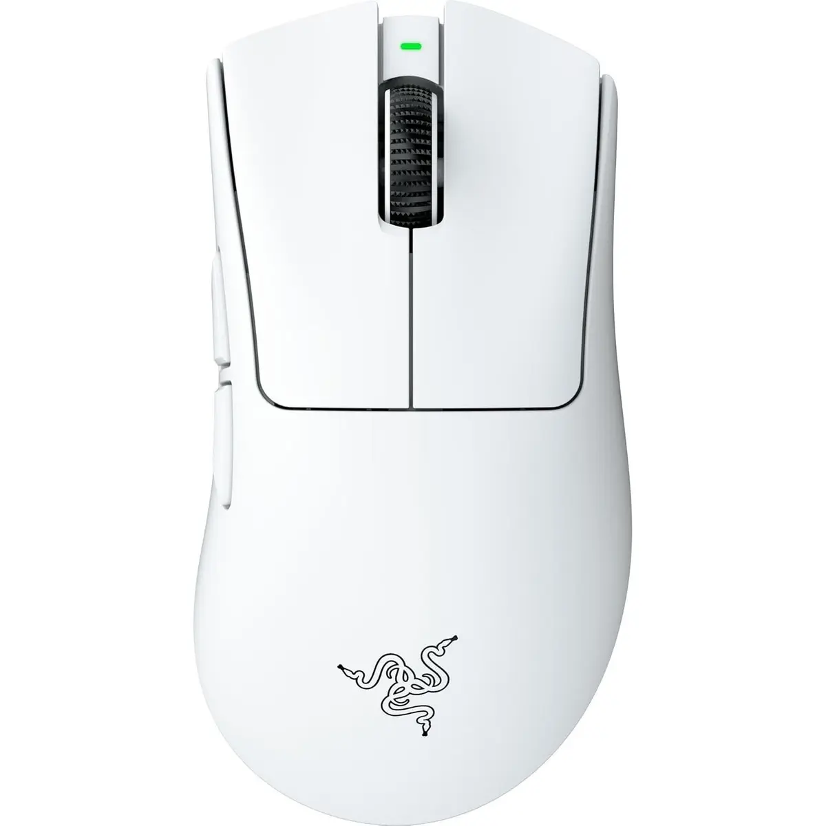 Razer DeathAdder V4 Pro Wireless Gaming Mouse — Ultra-Lightweight 56g, 45K DPI Optical Sensor and Scroll Wheel, 8000Hz HyperPolling, Up to 150 Hr Battery, USB-C Charging, for PC, Laptop — White