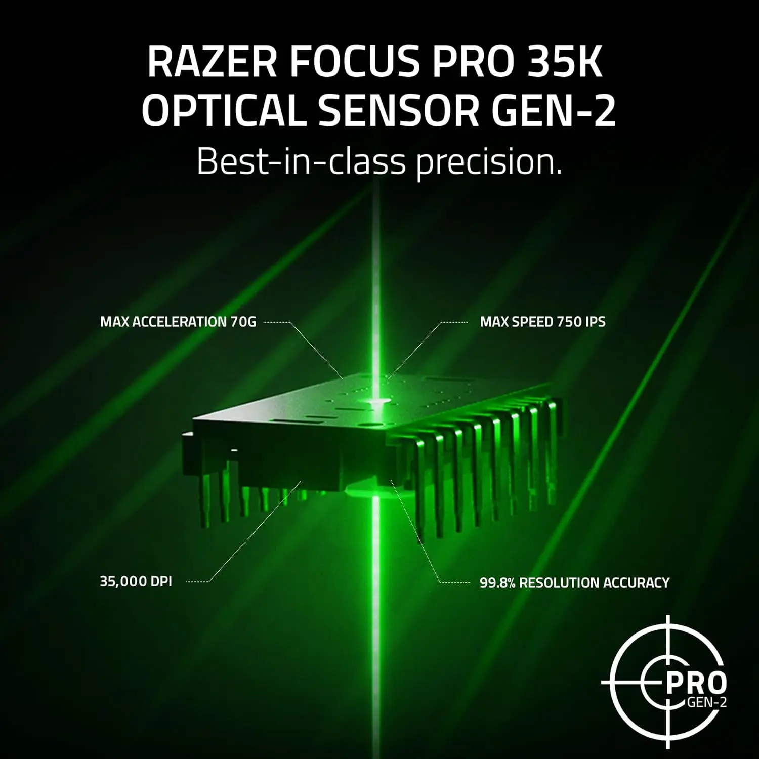 Razer Viper V3 Pro Wireless Esports Gaming Mouse: Symmetrical, 54g Lightweight, 8K Polling, 35K DPI Optical Sensor, Gen3 Optical Switches, 8 Programmable Buttons, 95 Hr Battery - Black (Without Box)