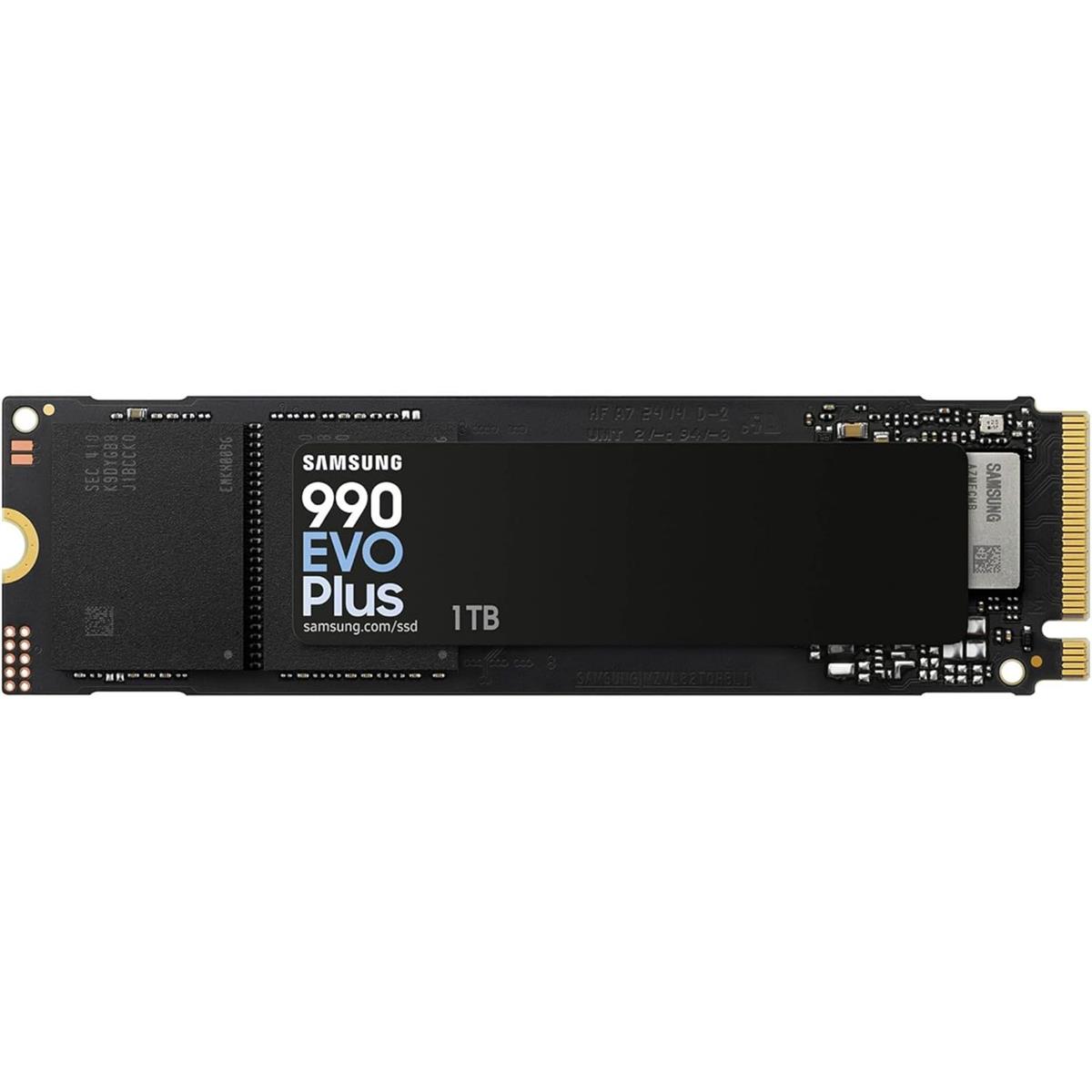 Samsung 990 EVO Plus 1TB SSD, PCIe Gen 4x4, Gen 5x2 M.2 2280, Speeds Up-to 7,150 MB/s, Upgrade Storage for PC/Laptops, HMB Technology and Intelligent Turbowrite 2.0