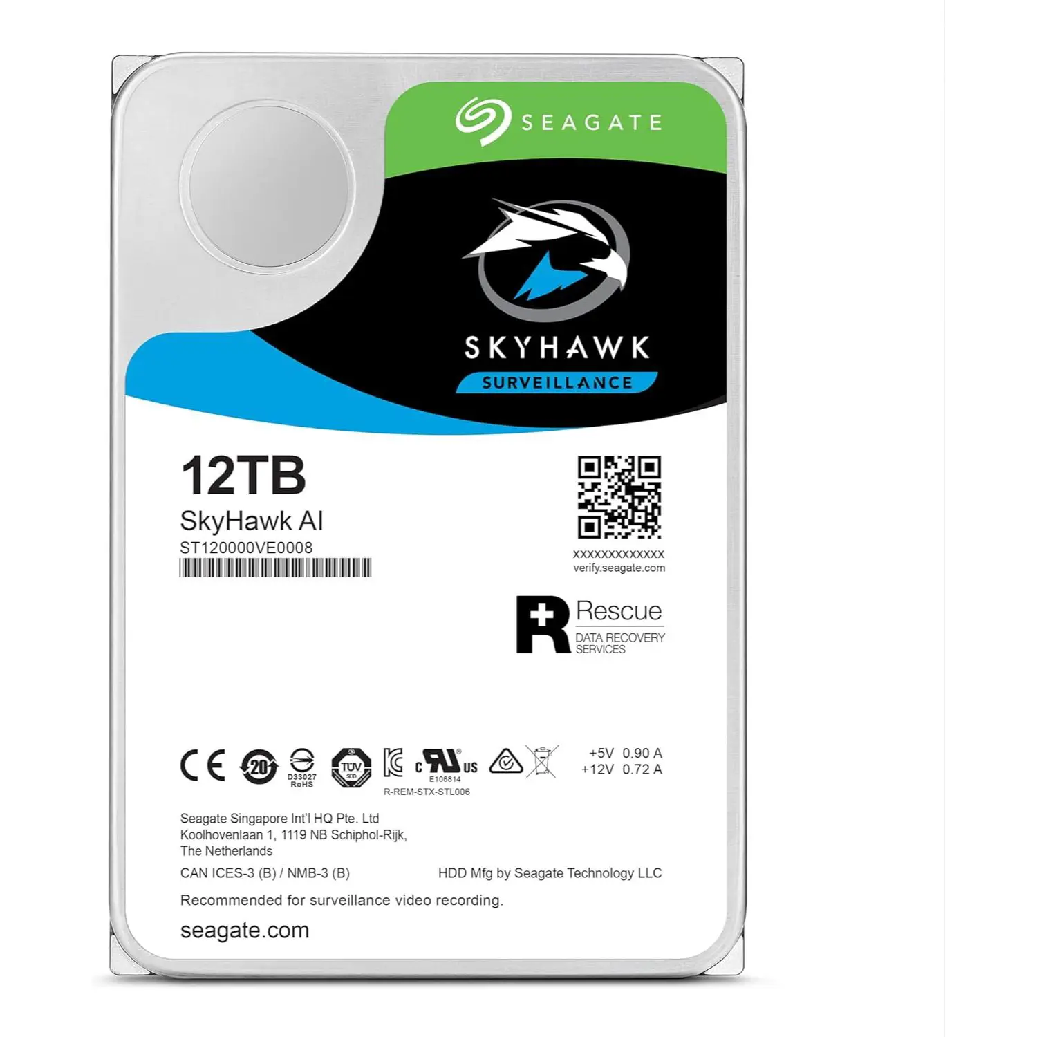 Seagate Skyhawk AI 12TB | Internal 3.5