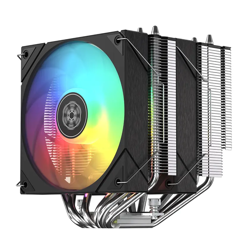 SilverStone Frost Mage 620 ARGB Dual-Tower CPU Cooler with 6 Heat-Pipes and 120mm PWM Controlled Fans