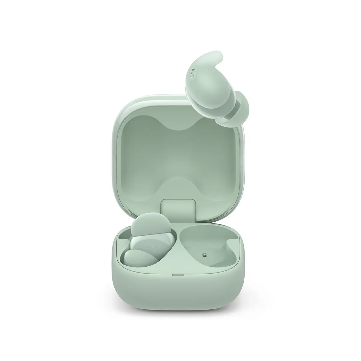 Sony Linkbuds Fit WF-LS910 Active Noise Cancelling Wireless Bluetooth in Earbuds, Comfortable Fit with New Supporters, High Call Quality with AI - Green