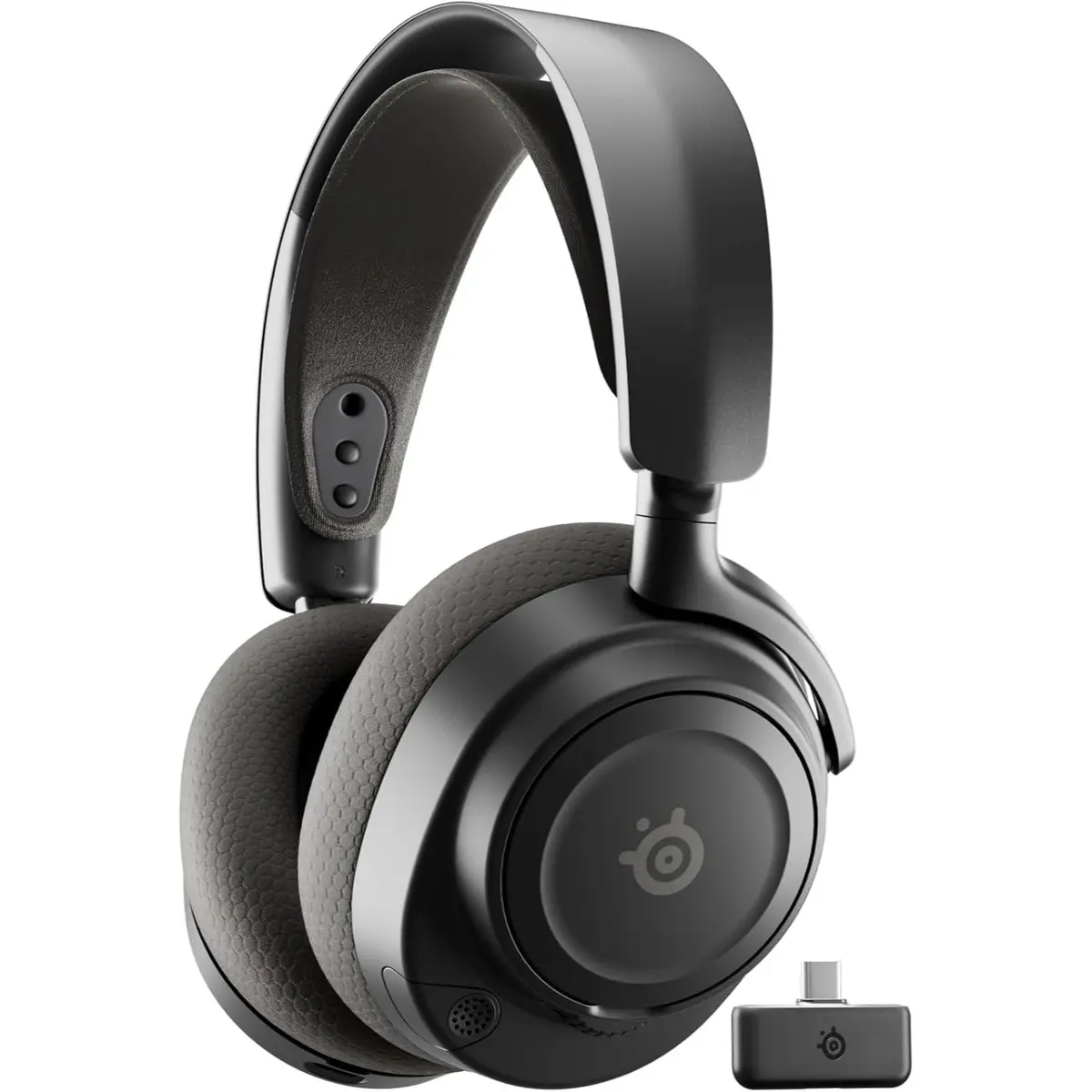 SteelSeries Arctis Nova 7 Wireless Gen 2 Gaming Headset - Real-Time App Control, 50+ HR Play, Neodymium Drivers, Mix 2.4GHz/Bluetooth, PC, PS5, PS4, Switch 1/2, Mobile - Black