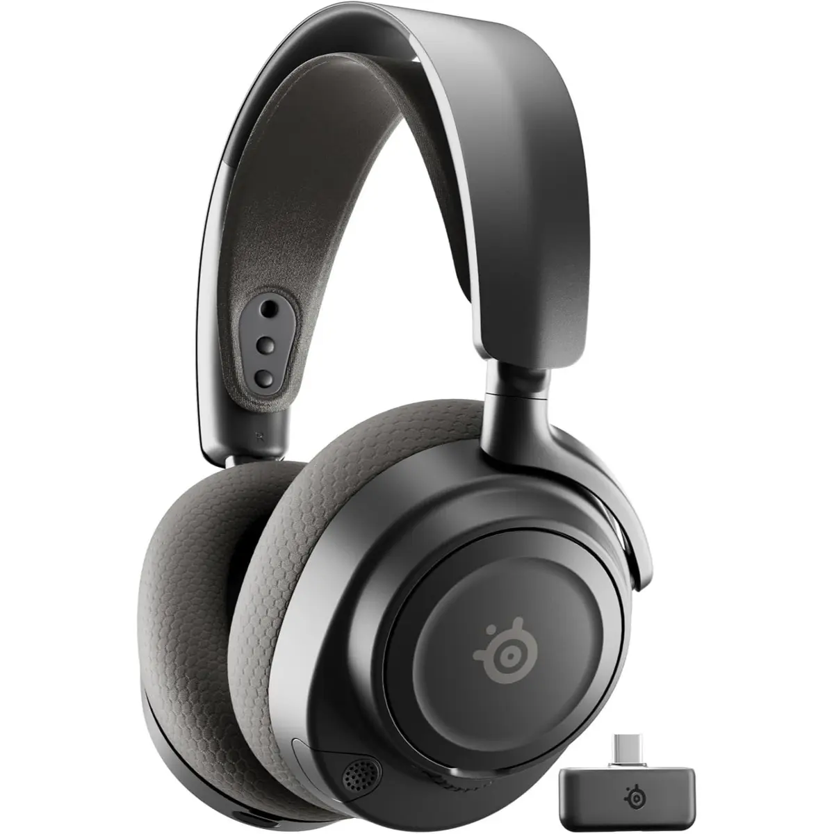 SteelSeries Arctis Nova 7P Wireless Gen 2 Gaming Headset - Real-Time App Control, 50+ HR Play, Neodymium Magnetic Drivers, Mix 2.4GHz/Bluetooth, PS5, PS4, PC, Switch 1/2, Mobile - Black