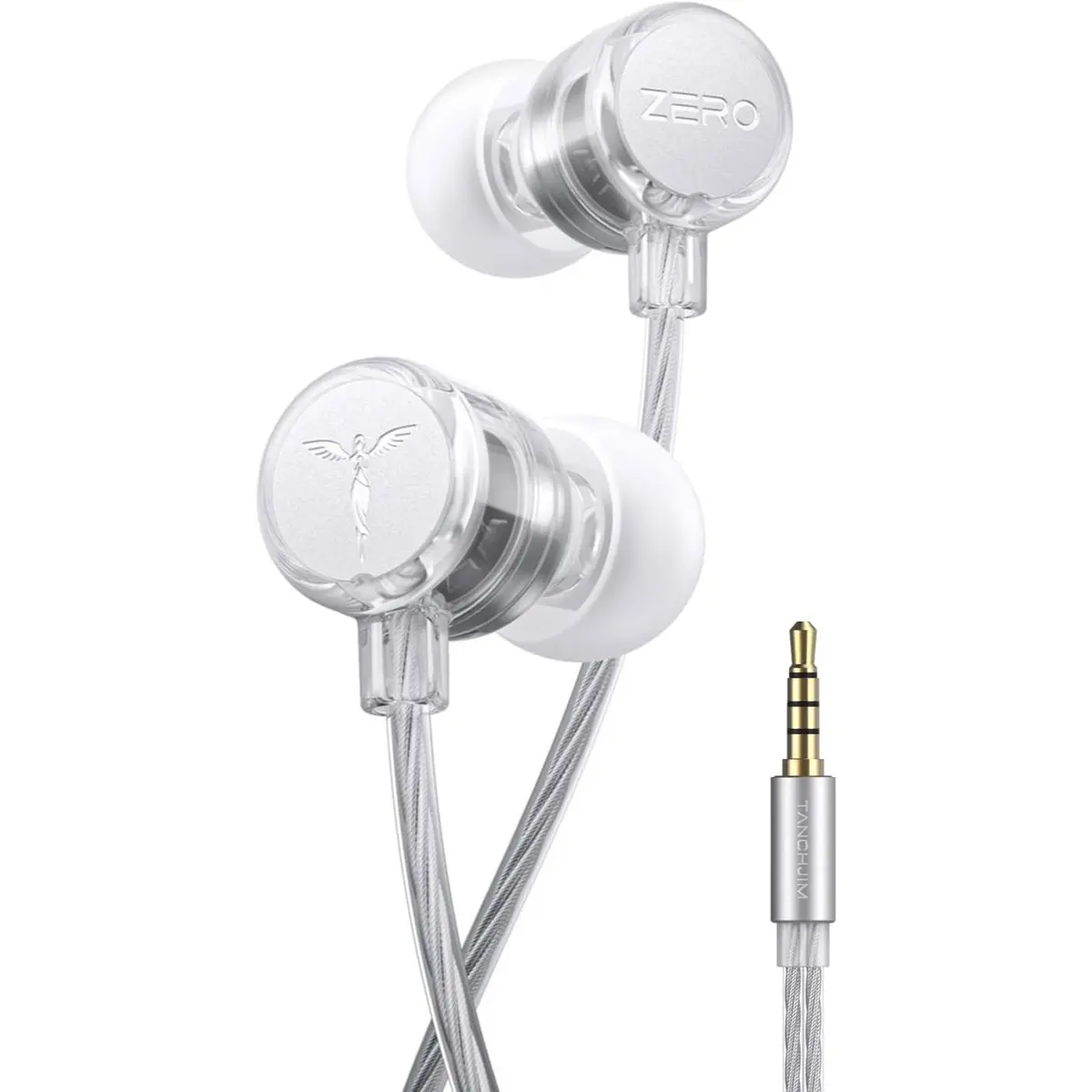 Tanchjim Zero Ultima Entry-Level HiFi Earphones, Patented DMT 4 Ultra Driver, 1DD in-Ear Headphones, Lightweight Wired Gaming Earbuds with Acoustic Labyrinth Rear Chamber - 3.5mm with Mic