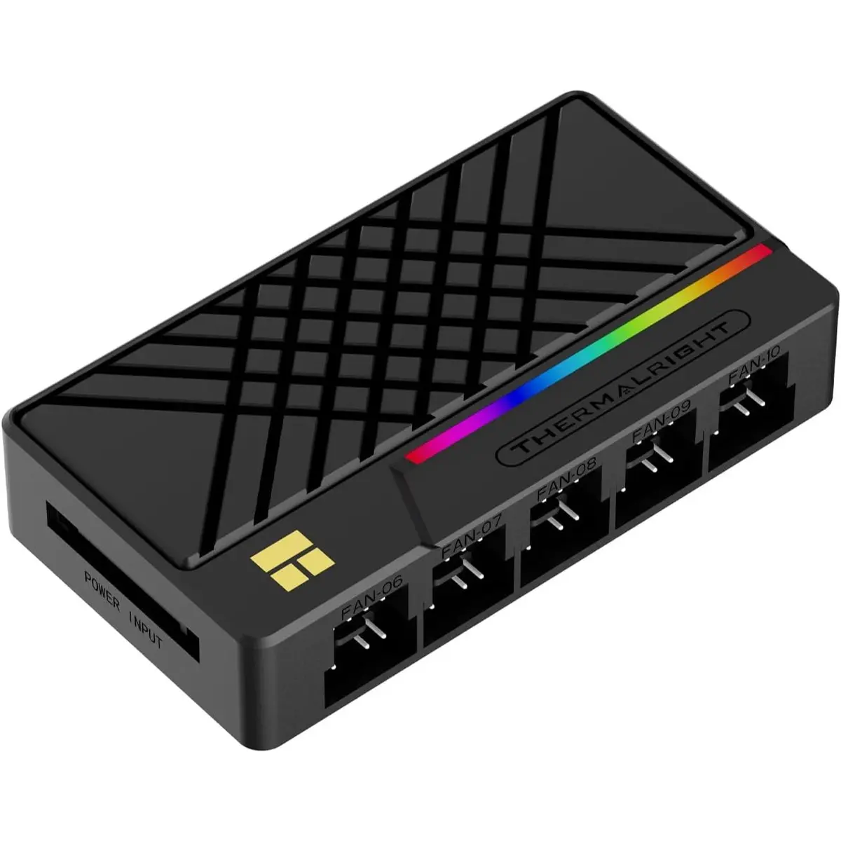 Thermalright ARGB and Fan Hub X10 Black - 10-Port All-in-One Controller, Ultimate Motherboard Compatibility, Dual Upgrade for Cooling and Lighting
