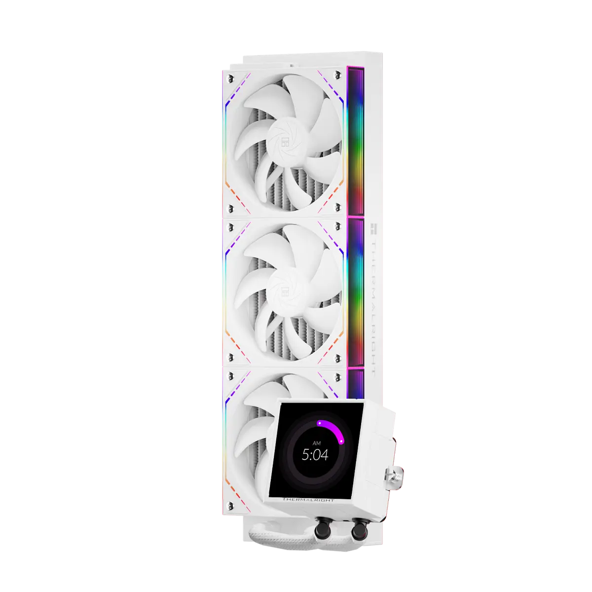 Thermalright Peerless Vision 360 ARGB White AIO 360mm CPU Liquid Cooler - 3.95" LCD Square Screen, Wireless Splicing Fans