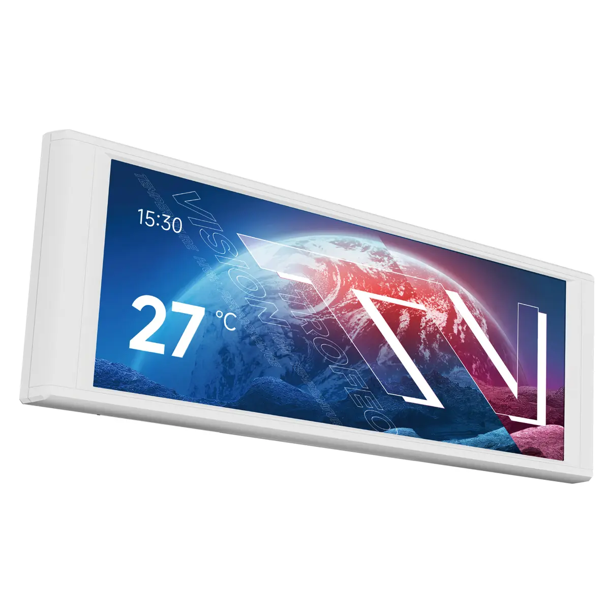 Thermalright Trofeo Vision LCD AIO Display 6.86” PC Monitor, USB Type-C Screen for Real-Time Hardware Monitoring, with Preset & DIY Themes for Gaming PC Case/CPU Cooler (White)