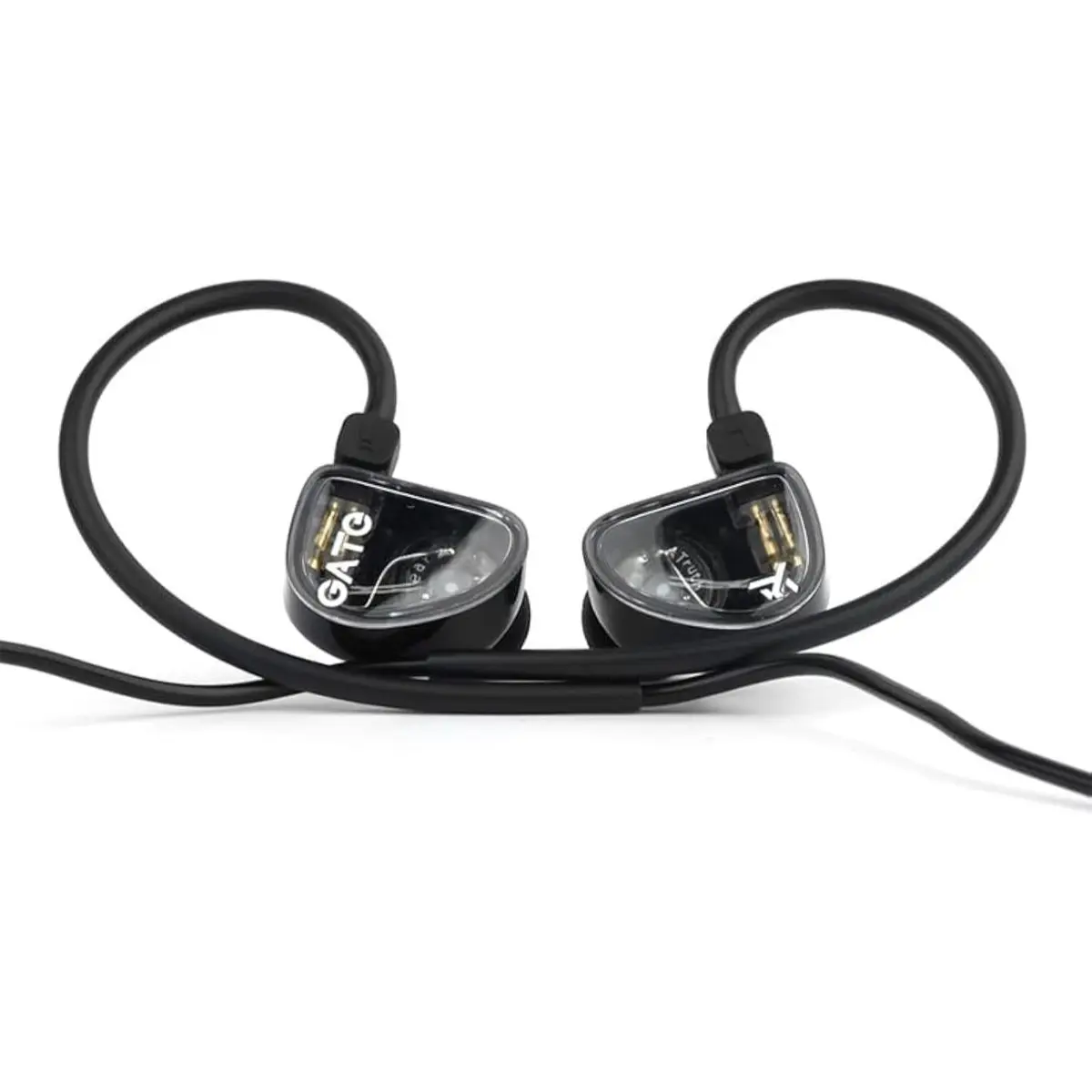 Truthear Gate IEM Cost-Effective Dynamic Driver in-Ear Headphone with 0.78 2Pin Cable (Black, with Mic)