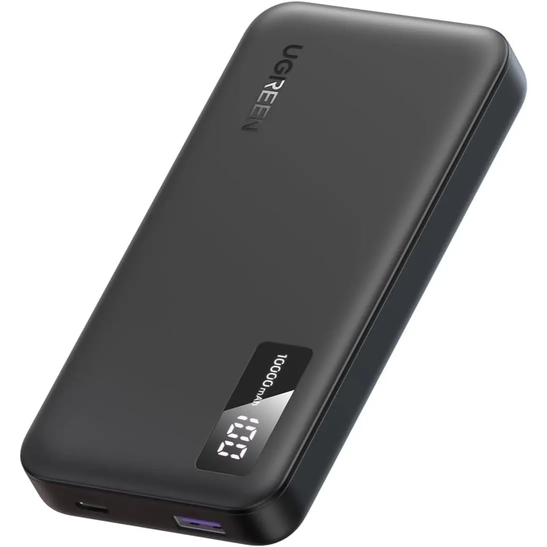 Ugreen 10000mAh 22.5W Power Bank Slim USB C Portable Charger PD3.0 - Compact and Light Portable Charger Fast Charging Powerbank Digital Display for iPhone 17, iPad, AirPods, Galaxy S26, Pixel