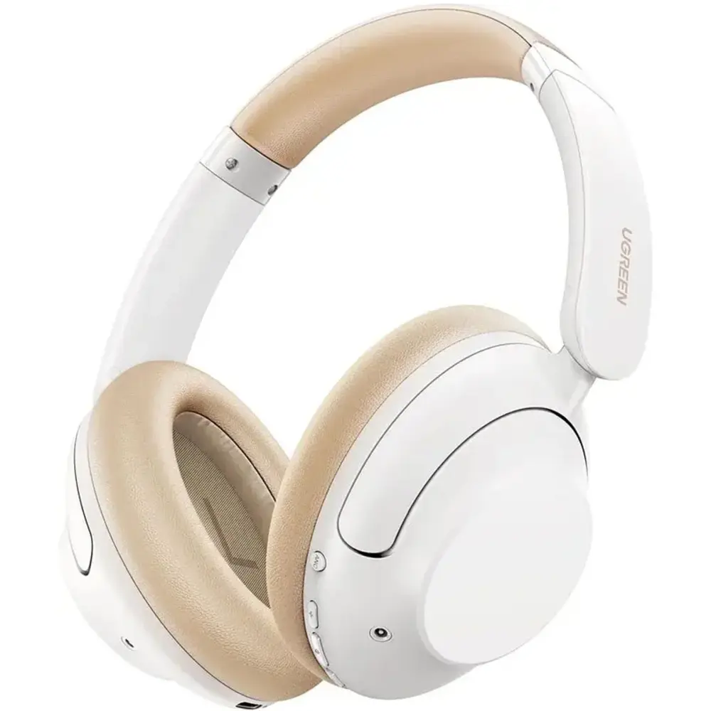 Ugreen HiTune Max5 HP202 Hybrid ANC Wireless Headphones, Hi-Res Audio, Bluetooth 5.4, 75-Hour Battery – Beige