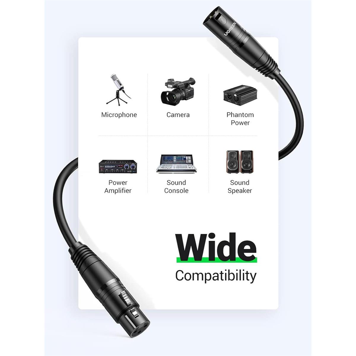 Zeiwohndc 4 Pin DSLR Camera Monitor Recorder Power Supply Cable XLR4 Male To Female - View #6