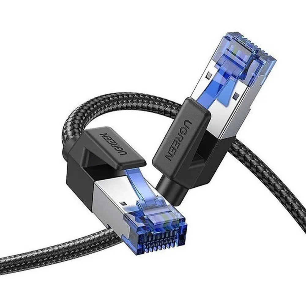 Ugreen CAT 8 RJ45 LAN Ethernet Network Cable, 40Gbps Data Speed, 2000Mhz Bandwidth, Pure Copper Conductor, 26AWG, 1.5m Cable Length, Black